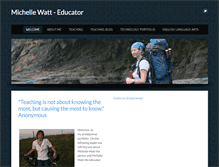 Tablet Screenshot of michellewatt-educator.com